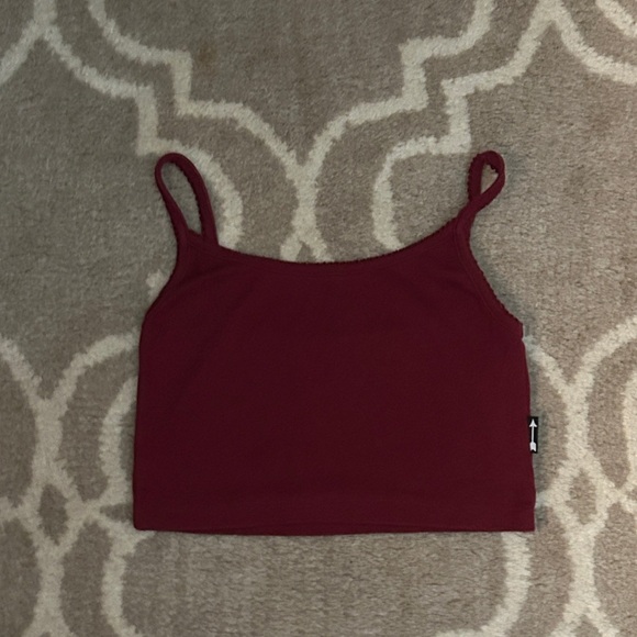 Rebel Rogue Elegant Burgundy Crop Top, size S - Picture 1 of 4